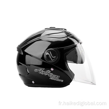 Casque de moto à double lentille respirante